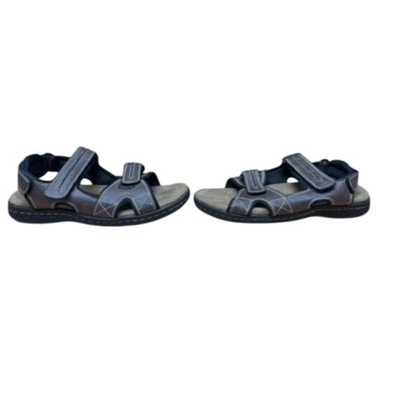 Men's Dockers Sandals Hook & Loop Fasteners SZ 10 Fusion Footbed Memory Foam - Picture 6 of 9